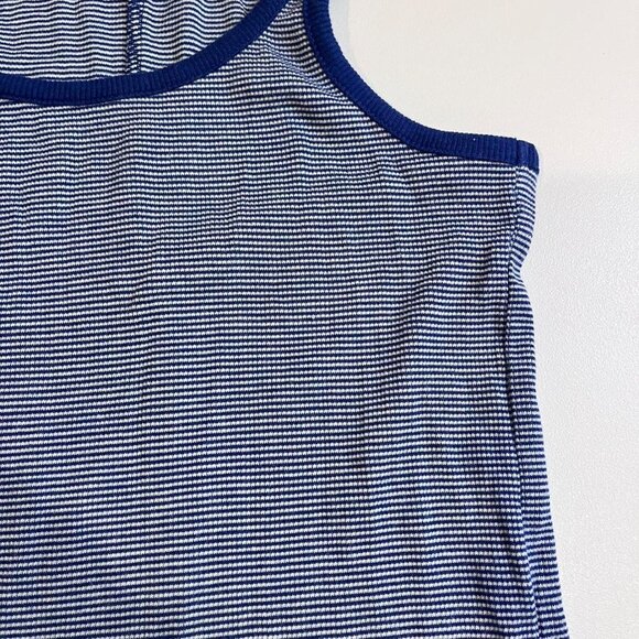 j crew blue and white striped tank top size small - Picture 5 of 8